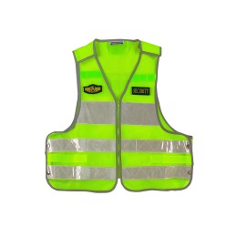Designed shoulder Velcro reflective vest vest Customized safety vest striped uniform Security duty reflective clothing Mesh vest Waist side button design SKVT033 Designed shoulder Velcro reflective vest vest Customized safety vest striped uniform Security duty reflective clothing Mesh vest Waist side button design SKVT033